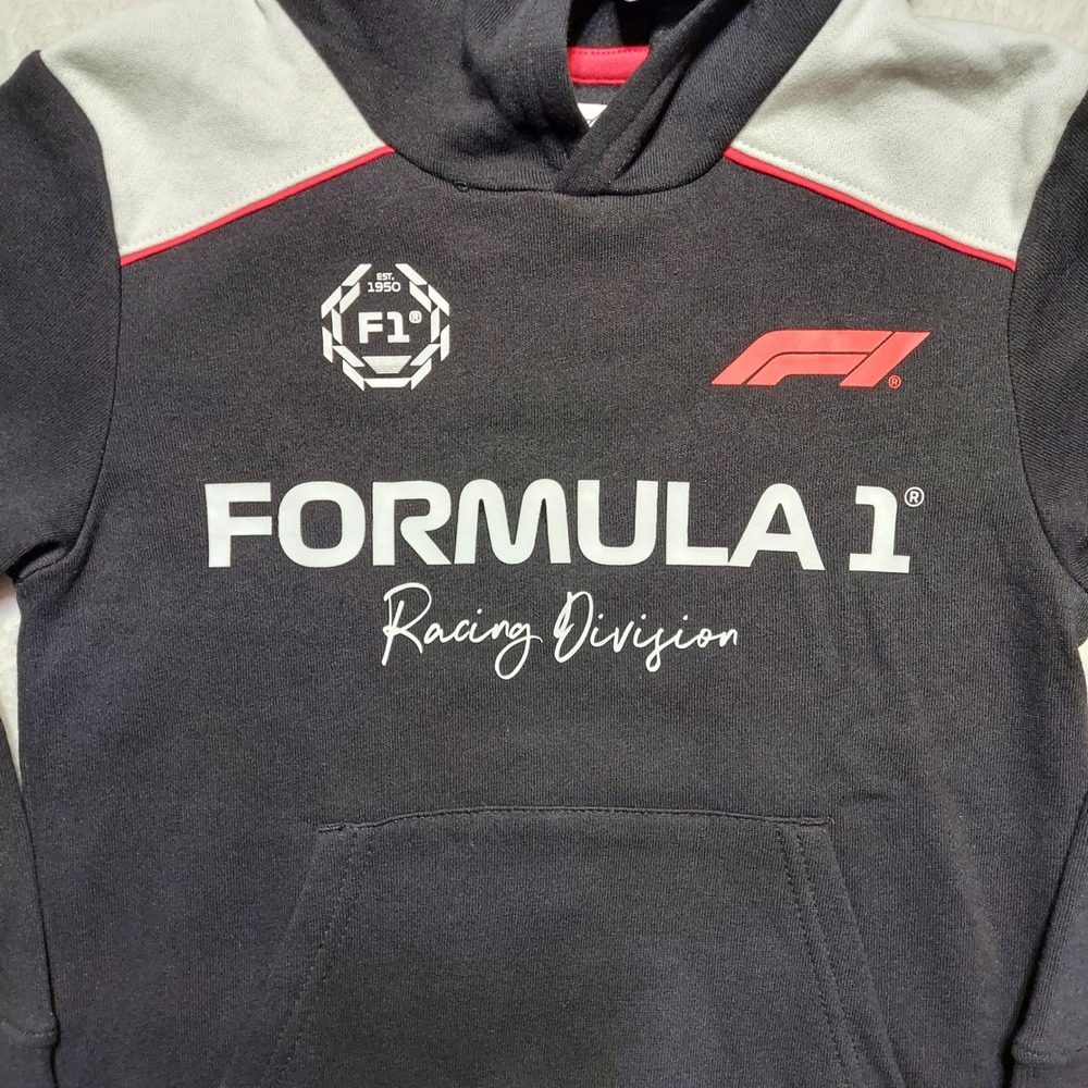 Formula 1 Hoodie Kids XS 6/7 Black New Miami 2025 Racing Division Graphic F1 - Picture 7 of 9
